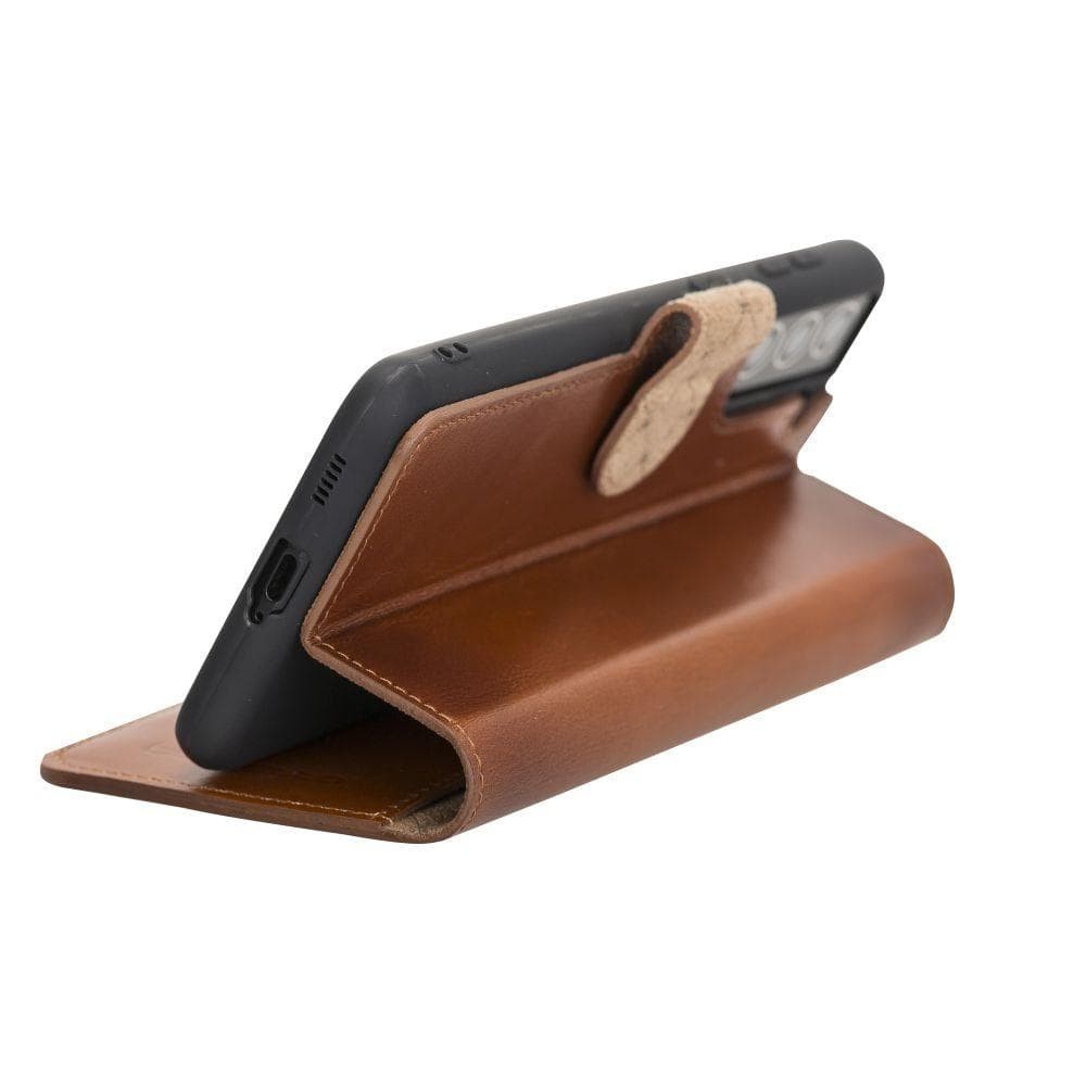 BOULETTA WALLET FOLIO CASE ID SLOT MIT RFID SAMSUNG GALAXY S21 - Tan