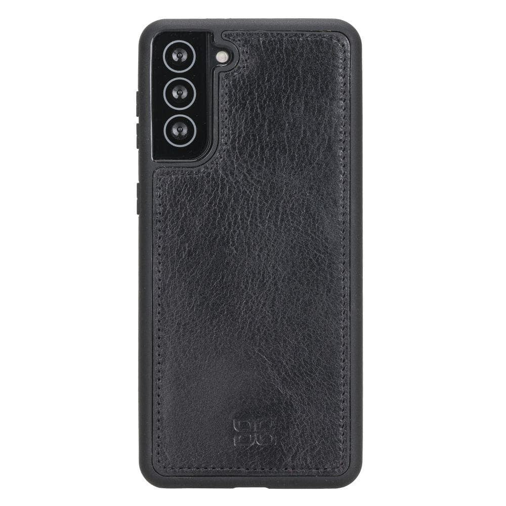 BOULETTA MAGNETISCHE ABNEHMBARE HANDYHÜLLE AUS LEDER MIT RFID-BLOCKER FÜR SAMSUNG GALAXY S21 RUSTIC BLACK