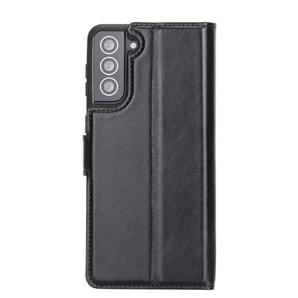 BOULETTA MAGNETISCHE ABNEHMBARE HANDYHÜLLE AUS LEDER MIT RFID-BLOCKER FÜR SAMSUNG GALAXY S21 RUSTIC BLACK