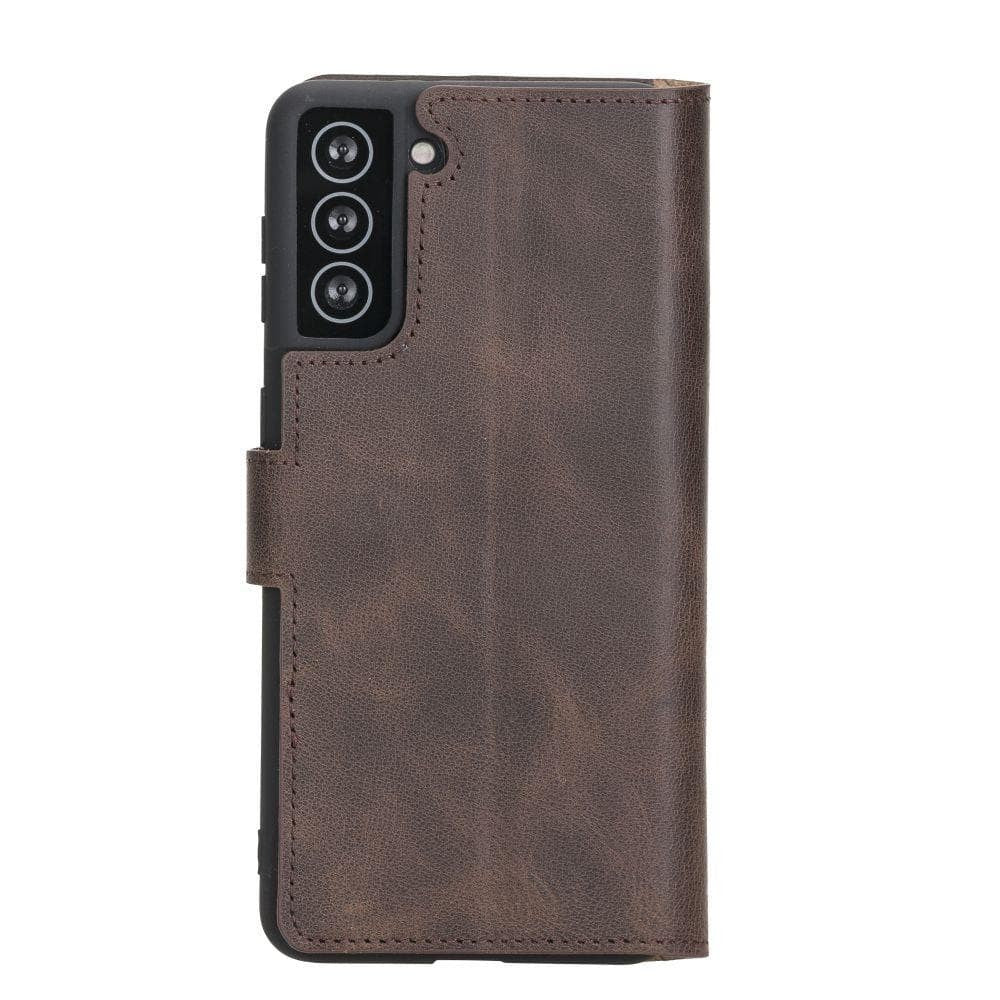BOULETTA WALLET FOLIO CASE ID SLOT MIT RFID SAMSUNG GALAXY S21 PLUS - Dark Brown