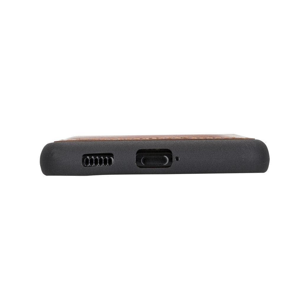 BOULETTA FLEX COVER BACK LEDER CASE MIT KARTENFACH FÜR SAMSUNG GALAXY S21 PLUS- Tan