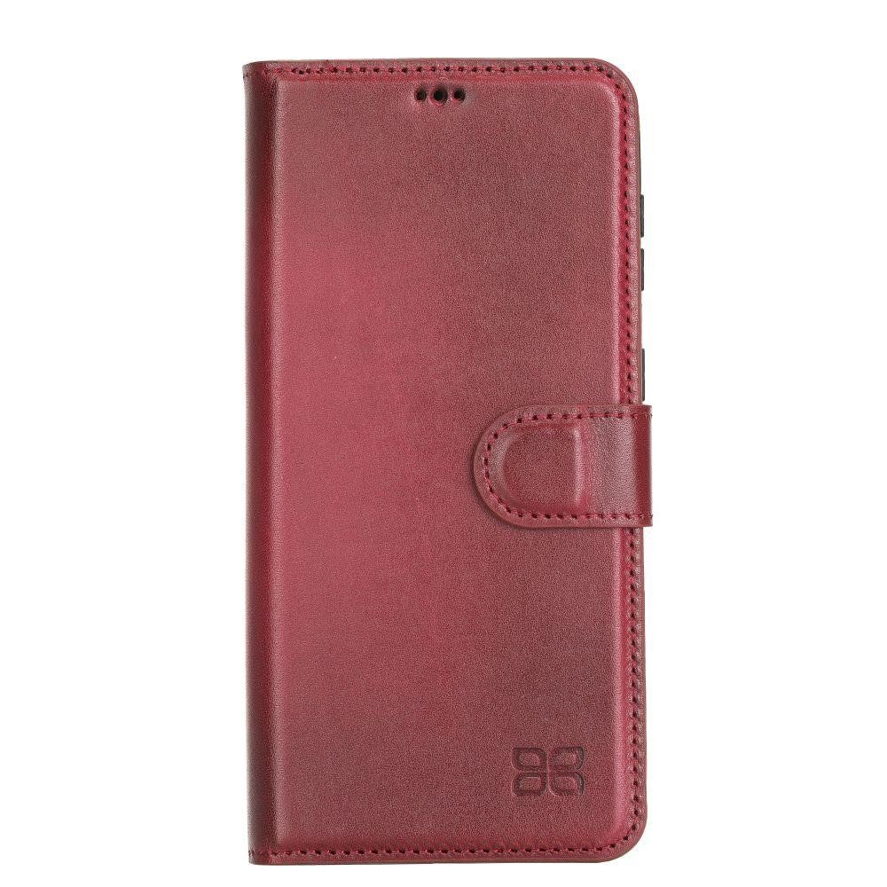 BOULETTA MAGNETISCHE ABNEHMBARE HANDYHÜLLE AUS LEDER MIT RFID-BLOCKER FÜR GALAXY S21 PLUS - Red