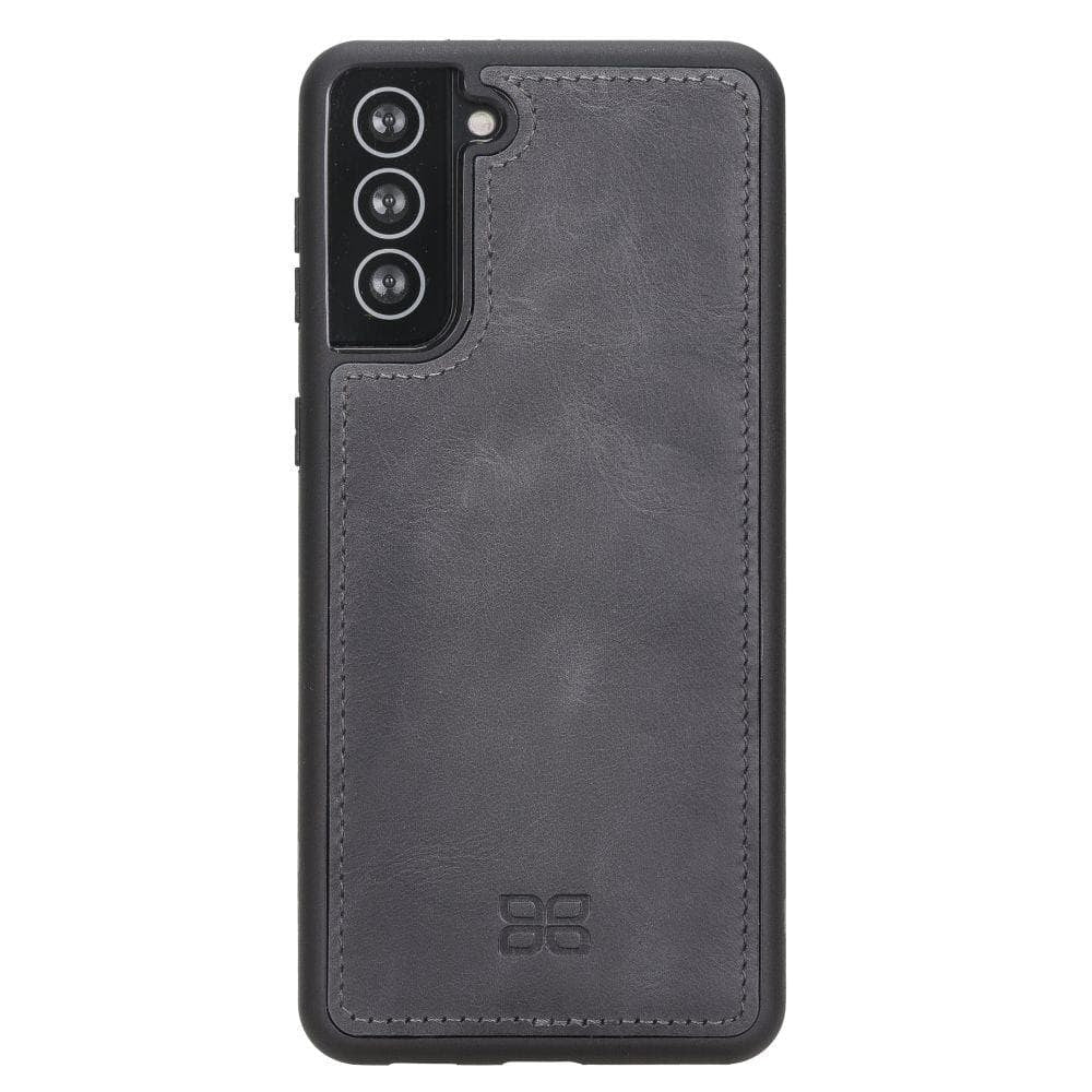 BOULETTA MAGNETISCHE ABNEHMBARE HANDYHÜLLE AUS LEDER MIT RFID-BLOCKER FÜR SAMSUNG GLAXY S21 PLUS - Grey