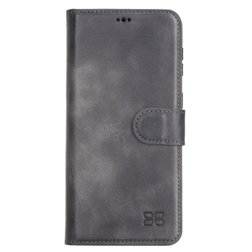 BOULETTA MAGNETISCHE ABNEHMBARE HANDYHÜLLE AUS LEDER MIT RFID-BLOCKER FÜR SAMSUNG GLAXY S21 PLUS - Grey