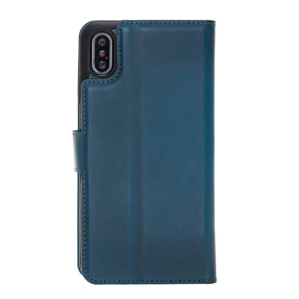 BOULETTA MAGNETISCHE ABNEHMBARE HANDYHÜLLE AUS LEDER MIT RFID-BLOCKER FÜR IPHONE XS MAX - Burnished Navy Blue