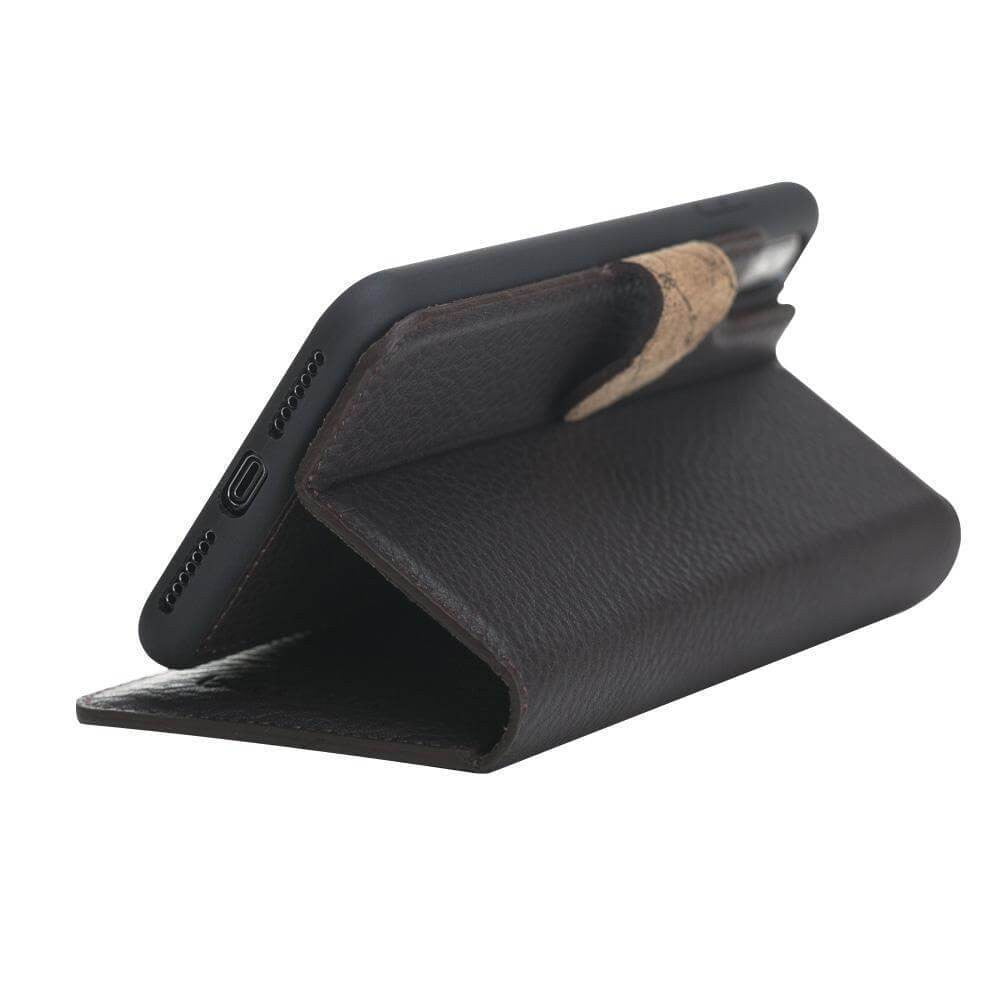 BOULETTA MAGNETISCHE ABNEHMBARE HANDYHÜLLE AUS LEDER MIT RFID-BLOCKER FÜR IPHONE XS MAX -Floater Dark Brown