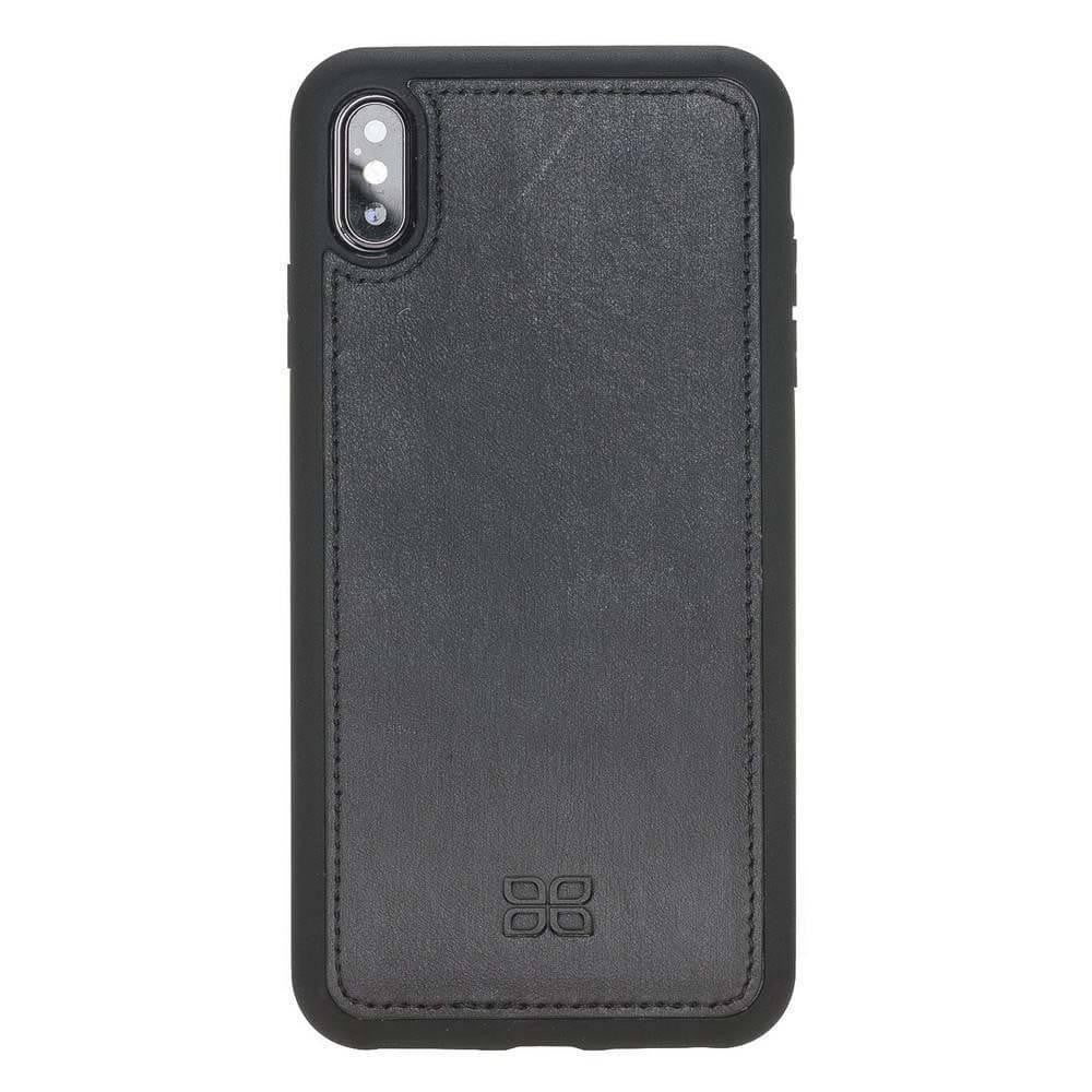 BOULETTA MAGNETISCHE ABNEHMBARE HANDYHÜLLE AUS LEDER MIT RFID-BLOCKER FÜR IPHONE XS MAX -Rustic Black