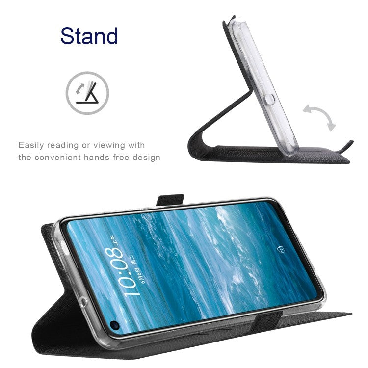 Galaxy S21 Ultra ViLi Stossfeste TPU + PU-Leder-Magnetschnalle Horizontal Flip Case mit Kartenfächern Halter (Schwarz)