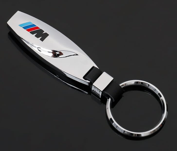 M power Glanze Metall Emblem Tuning Schlüsselanhänger (Auf Wunsch mit Gravur)