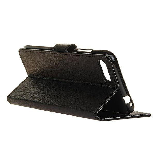 Schwarz Wallet Case Tasche Huawei Honor 10