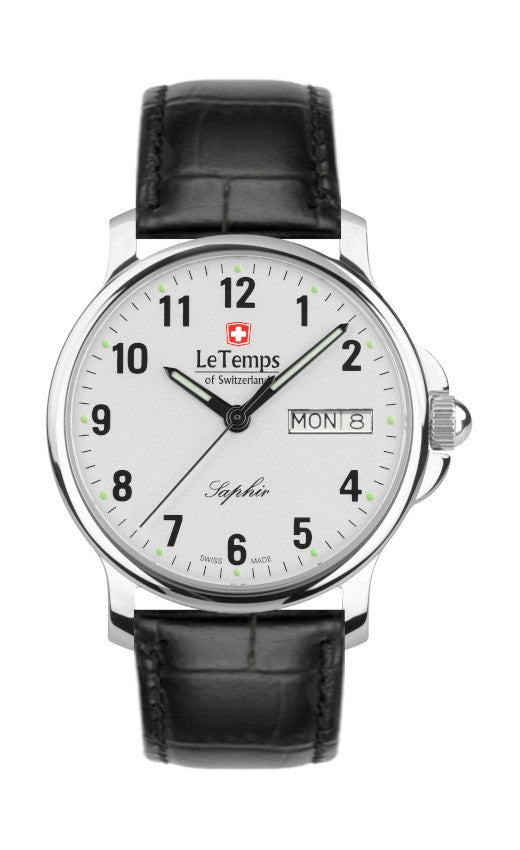 Le Temps of Switzerland Herrenuhren "ZAFIRA GENT" Ø 38 mm LT1065.04BL01