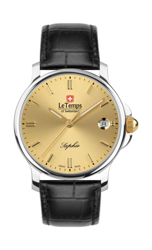 Le Temps of Switzerland Herrenuhren "ZAFIRA GENT" Ø 38 mm LT1065.46BL61