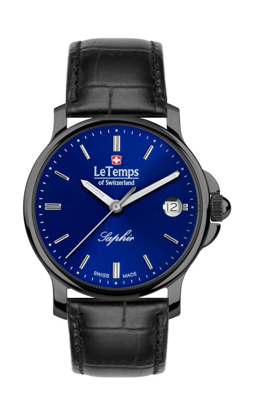 Le Temps of Switzerland Herrenuhren "ZAFIRA GENT" Ø 38 mm LT1065.33BL31