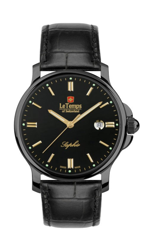 Le Temps of Switzerland Herrenuhren "ZAFIRA GENT" Ø 38 mm LT1065.75BL31
