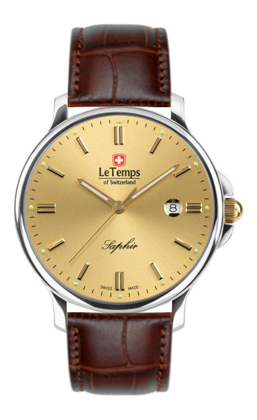 Le Temps of Switzerland Herrenuhren "ZAFIRA GENT 41" Ø 41mm LT1067.46BL62