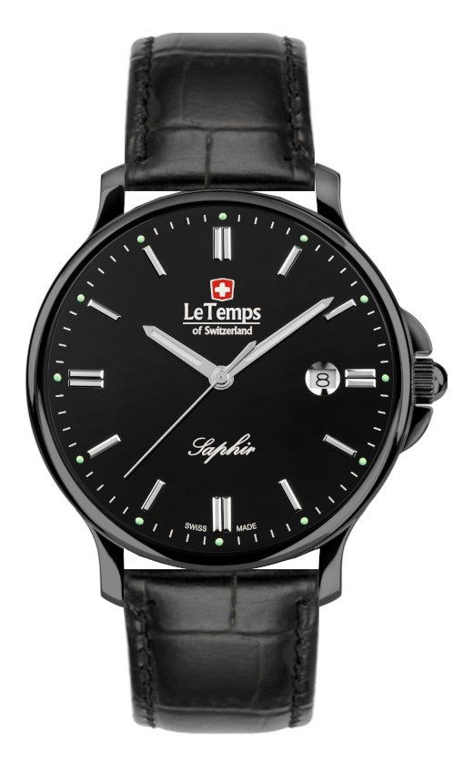 Le Temps of Switzerland Herrenuhren "ZAFIRA GENT 41" Ø 41mm LT1067.32BL31