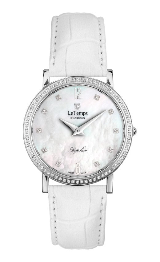 Le Temps Damenuhr "ZAFIRA SLIM SWAROVSKI" Ø 34 mm LT1086.05BL04