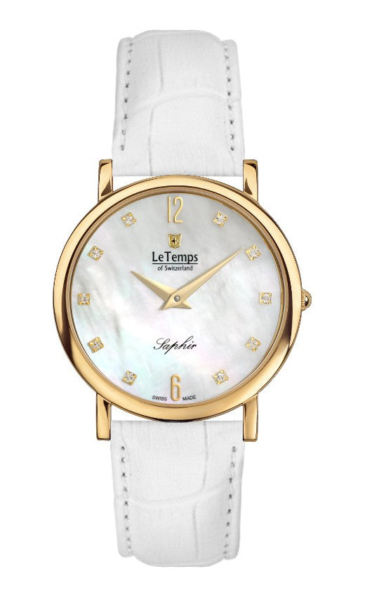 Le Temps Damenuhr "ZAFIRA SLIM" Ø 34 mm LT1085.65BL64
