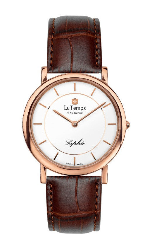 Le Temps Damenuhr "ZAFIRA SLIM SWAROVSKI" Ø 34 mm LT1085.53BL52