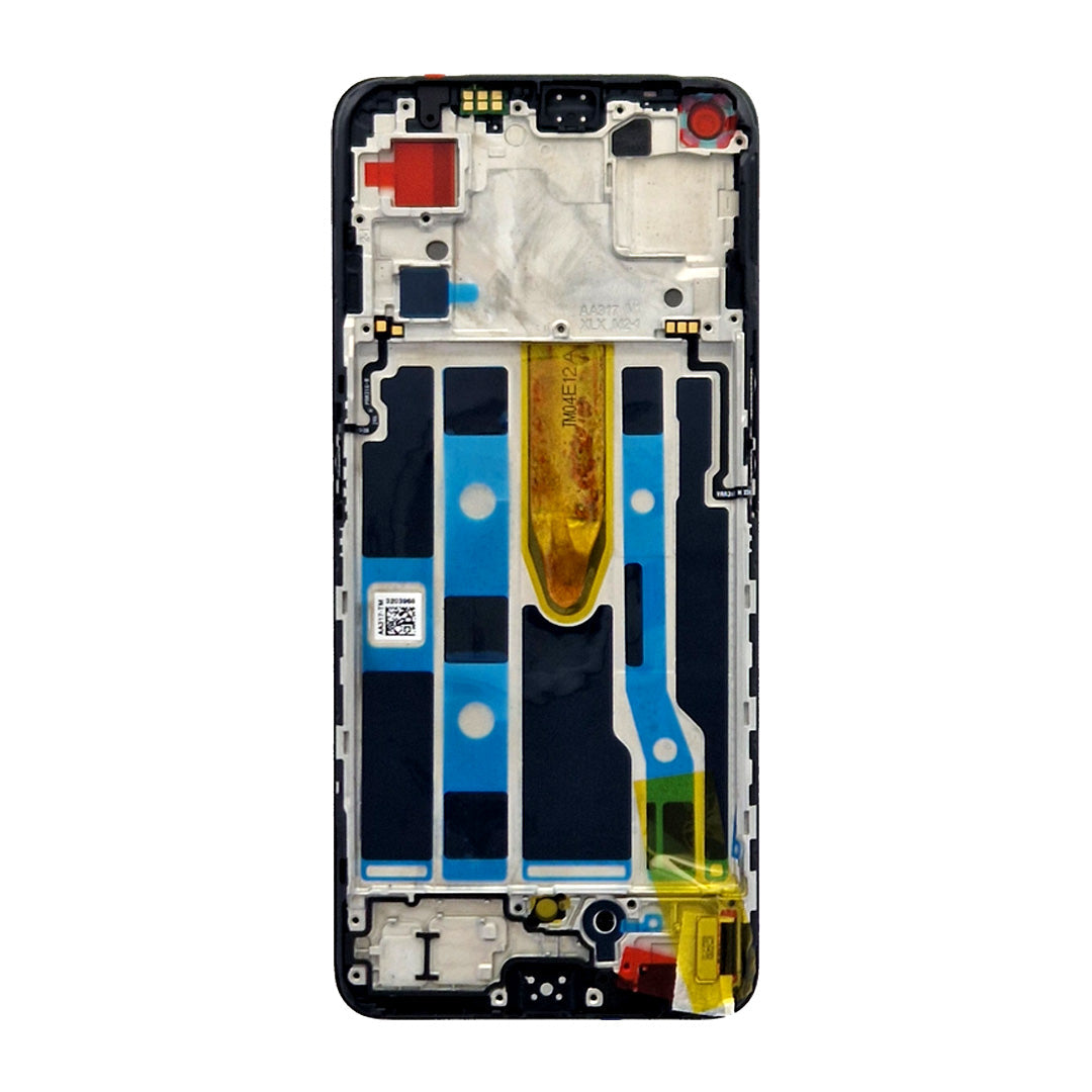 Oppo Find X5 Lite, Reno 7 5G Display und Digitizer mit Rahmen, Schwarz (OEM)
