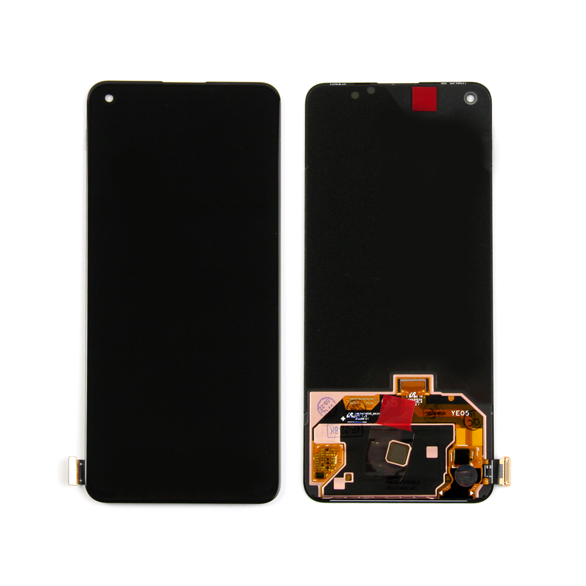Oppo Reno 6 5G Display und Digitizer ohne Rahmen, Schwarz, OEM
