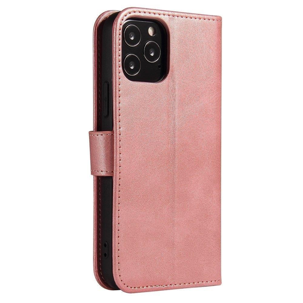 Magnet Case booktype case schutzhülle aufklappbare hülle für Samsung Galaxy A42 5G rosa