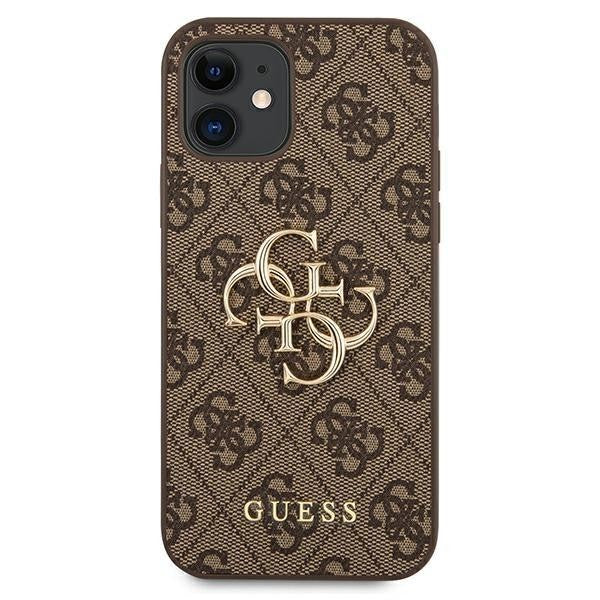 Guess iPhone 12 mini 5,4" grau / grau Hardcase 4G Stripe