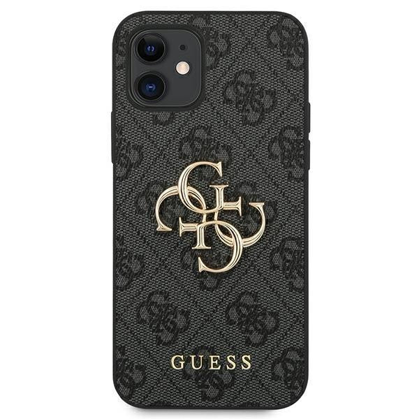 Guess iPhone 12 mini 5,4" grau / grau Hardcase 4G Big Metal Logo