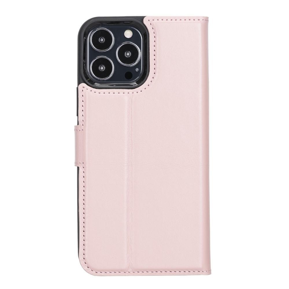 Bouletta Magnetische abnehmbare Handyhülle aus Leder mit RFID-Blocker für iPhone 13 Pro Sand
