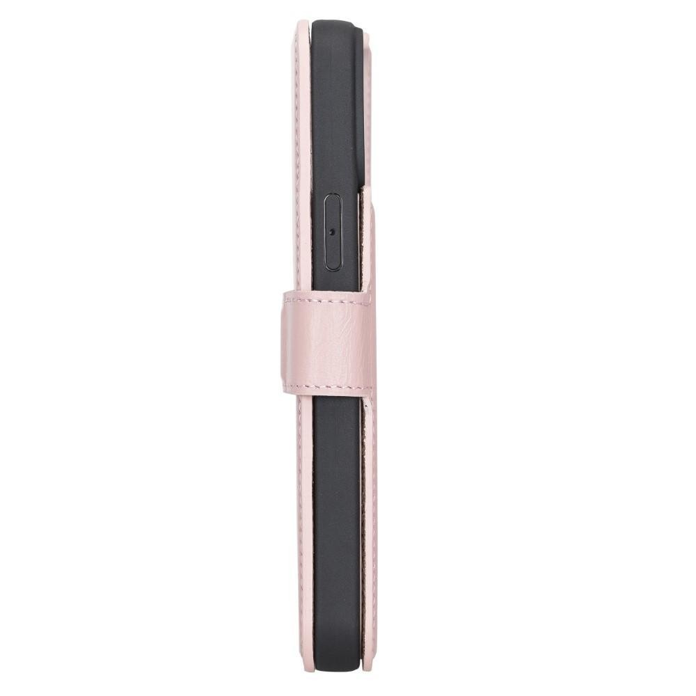 Bouletta Magnetische abnehmbare Handyhülle aus Leder mit RFID-Blocker für iPhone 13 Mini Sand
