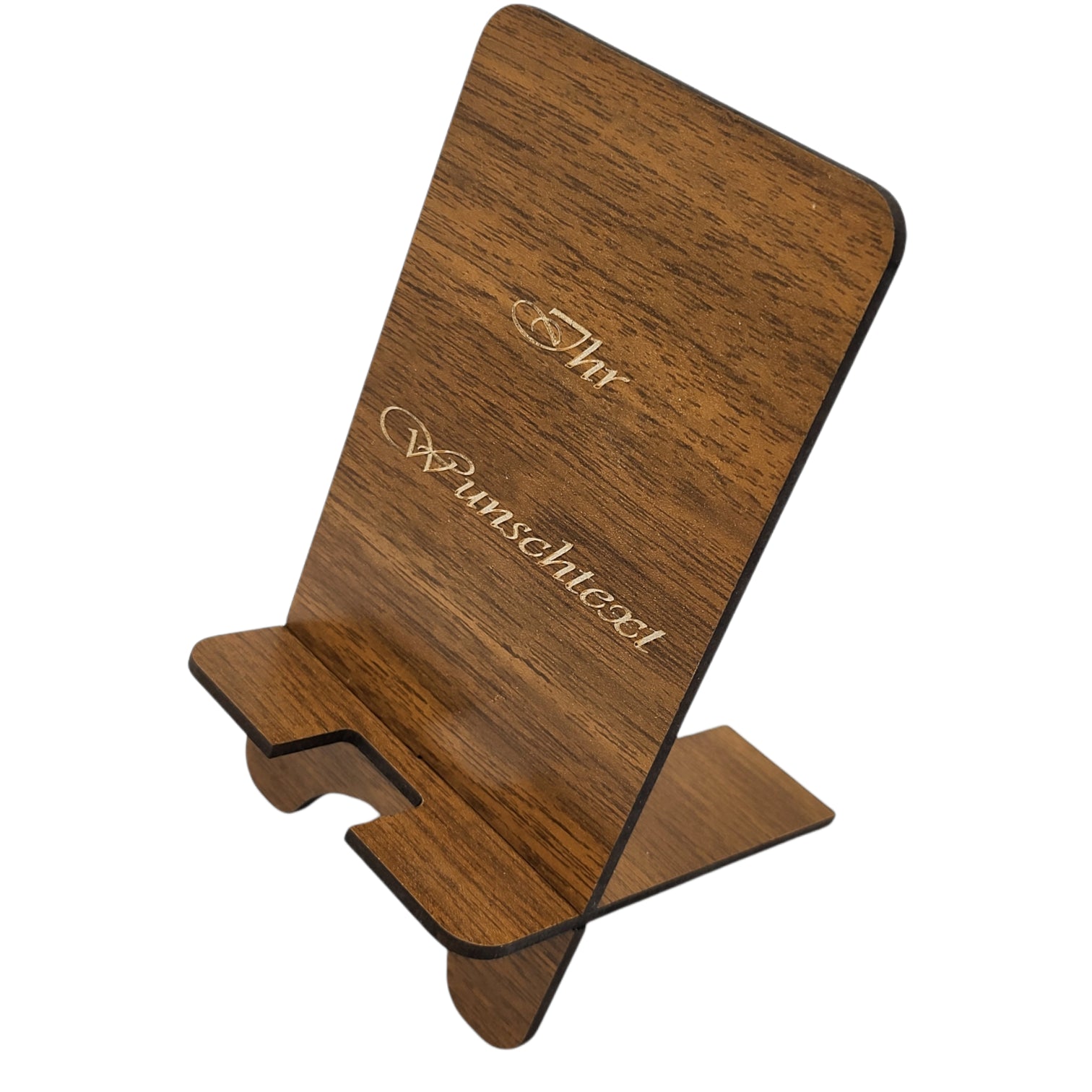 Universal Smartphone Halter, Smartphoneständer Holz Adventgeschenk (Auf Wunsch mit Gravur)