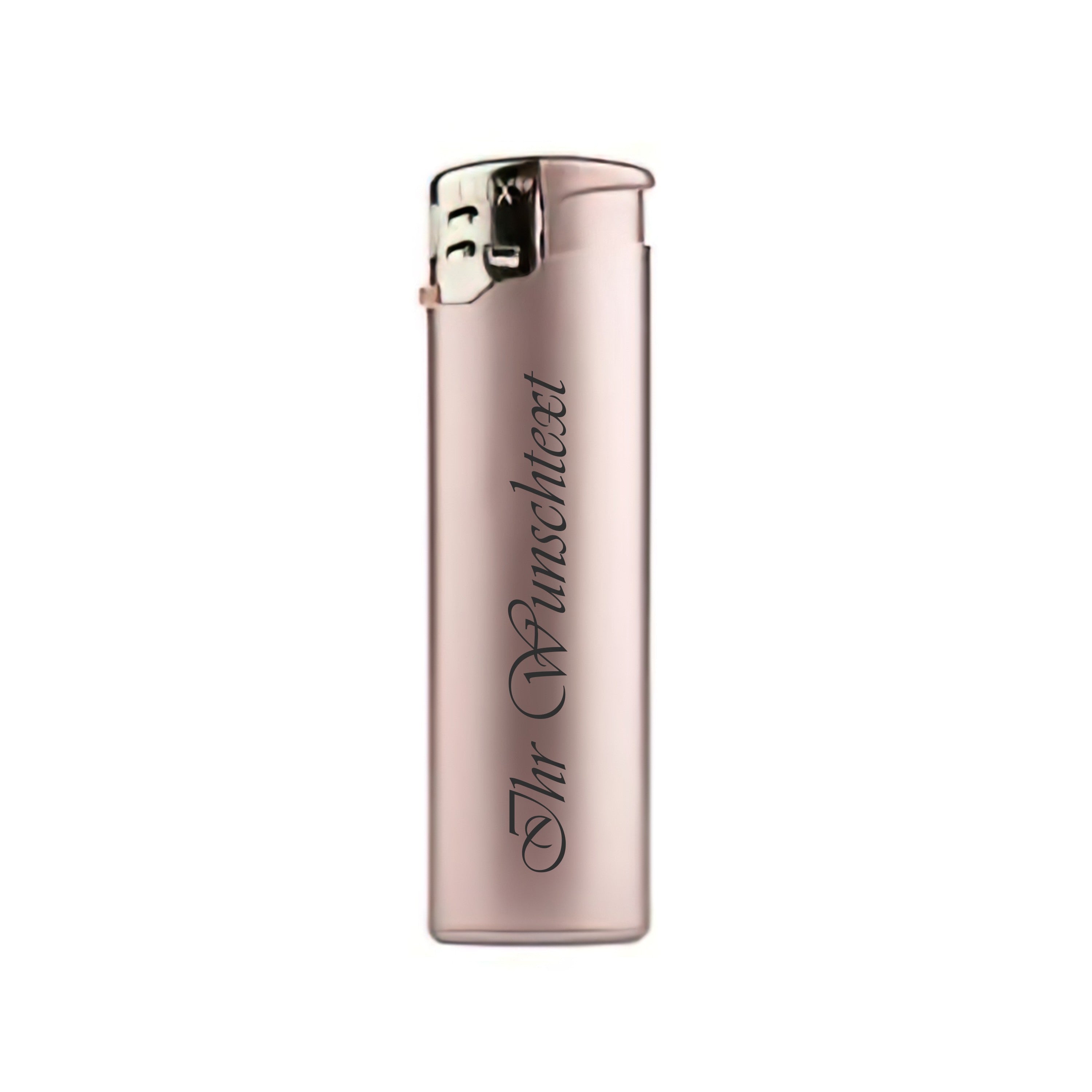 Feuerzeuge edle Metallic Serie Rosegold (Auf Wunsch mit Gravur)