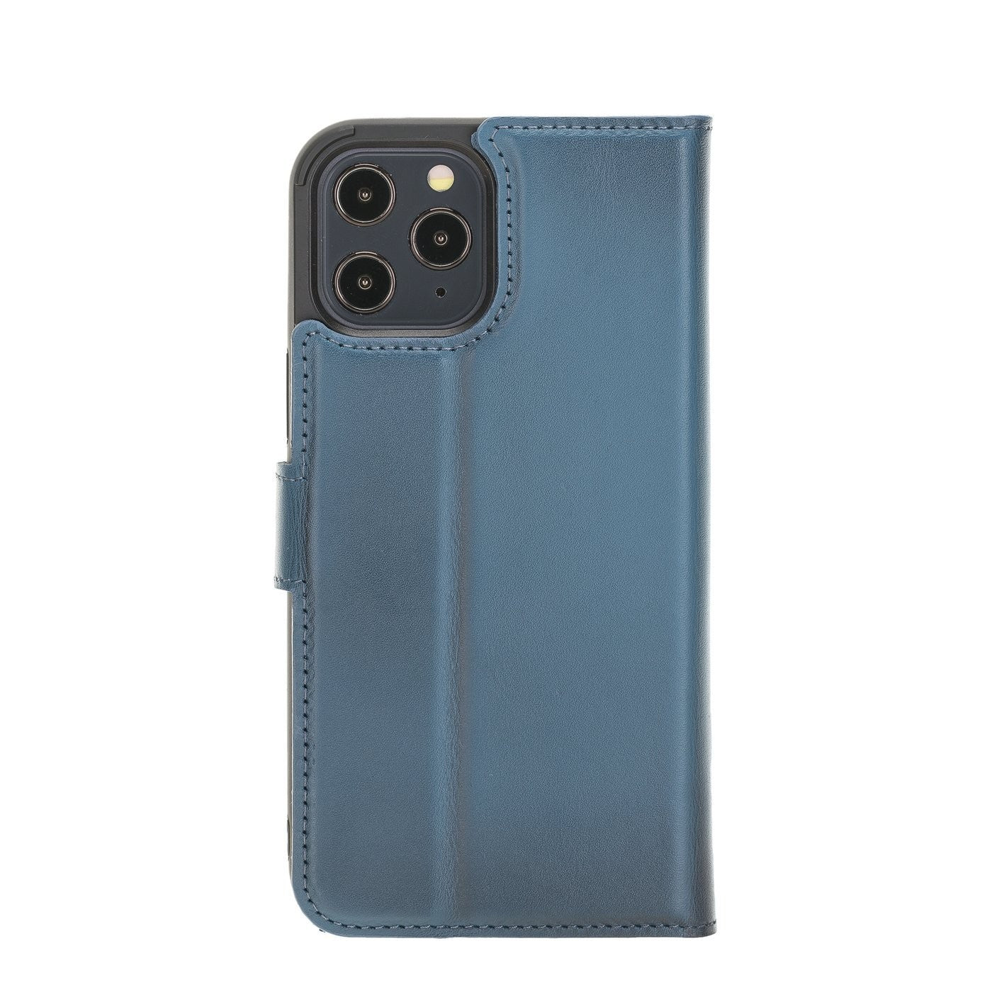 Bouletta Magnetische abnehmbare Handyhülle aus Leder mit RFID-Blocker für iPhone 13 Pro BRN Burnt Blue