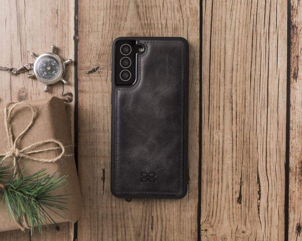 BOULETTA FLEX COVER BACK LEDER CASE FÜR SAMSUNG GALAXY S21 PLUS- Grey