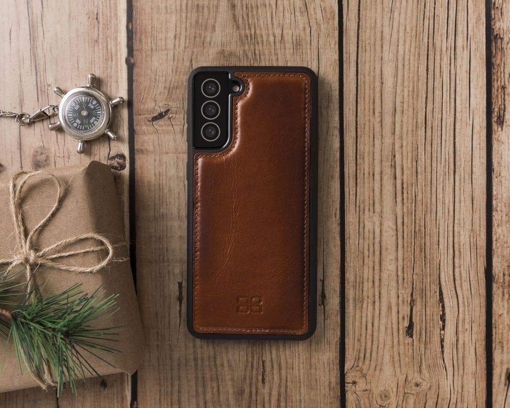 BOULETTA FLEX COVER BACK LEDER CASE FÜR SAMSUNG GALAXY S21 PLUS- Tan