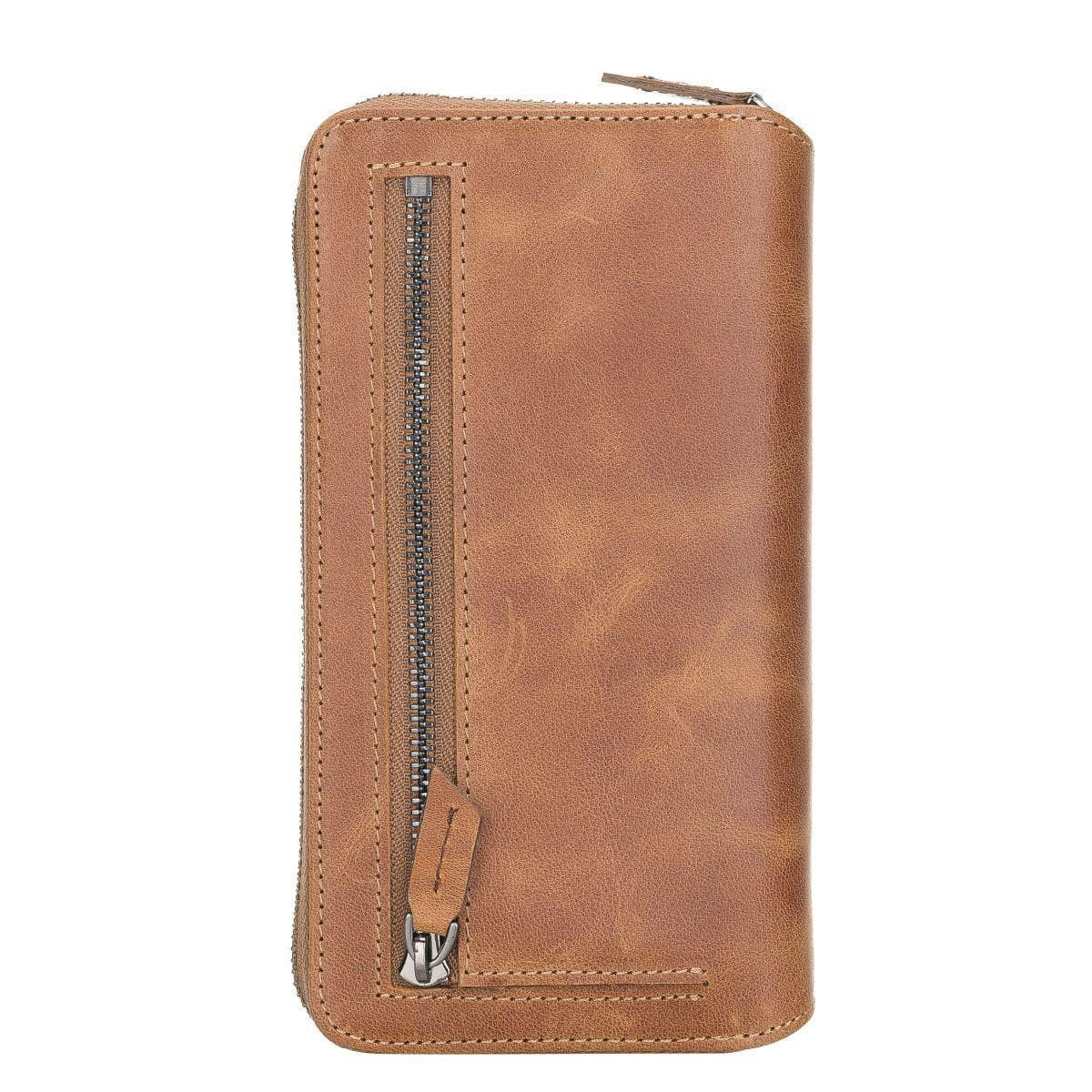 BOULETTA MAGNETISCHE ABNEHMBARE POUCH HANDYHÜLLE AUS LEDER MIT RFID-BLOCKER FÜR SAMSUNG GALAXY S21 Plus - Tan