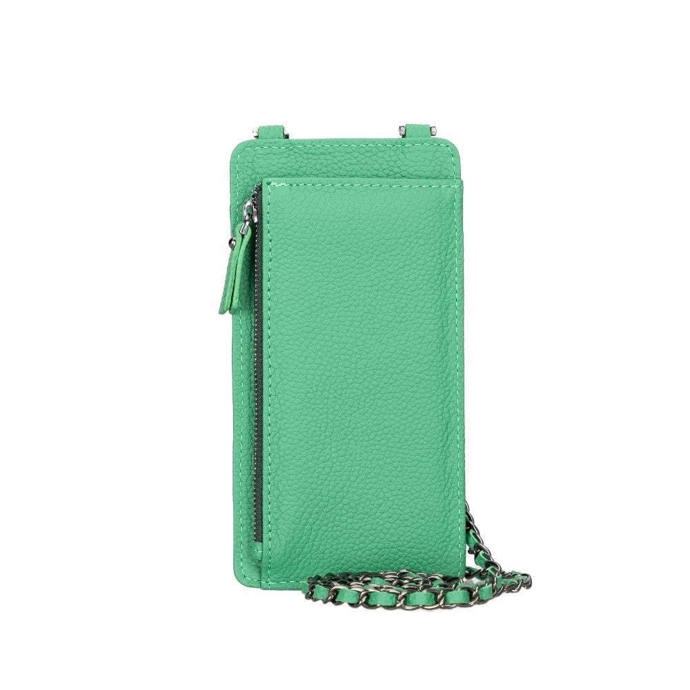 Bouletta Avjin Echtleder Handytasche mit Schulterriemen für iPhone 13 Pro Max 6.7 - Grün