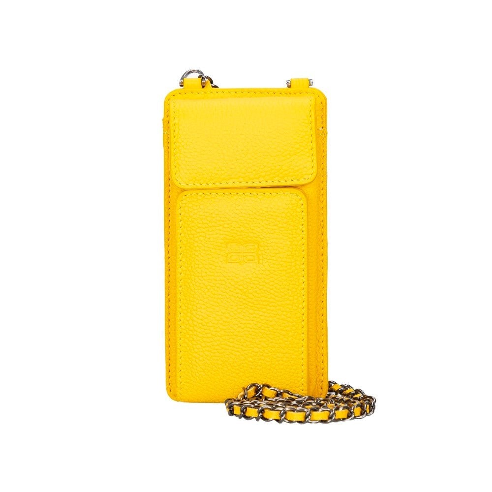 Bouletta Avjin Echtleder universal Handytasche mit Schulterriemen bis 6.7" - Grün