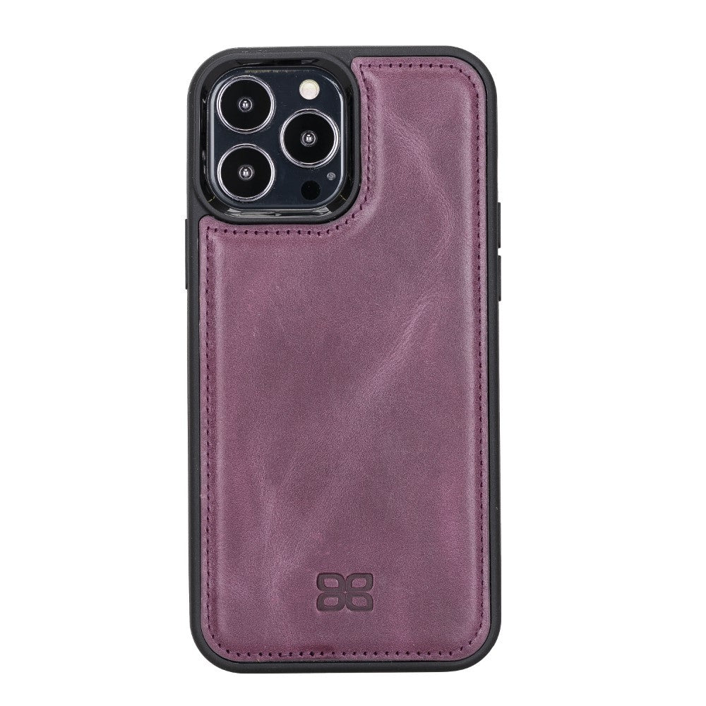 Bouletta Flex Cover Back Leder Case mit Kartenfach für iPhone 13 Pro Max 6.7 - Lila