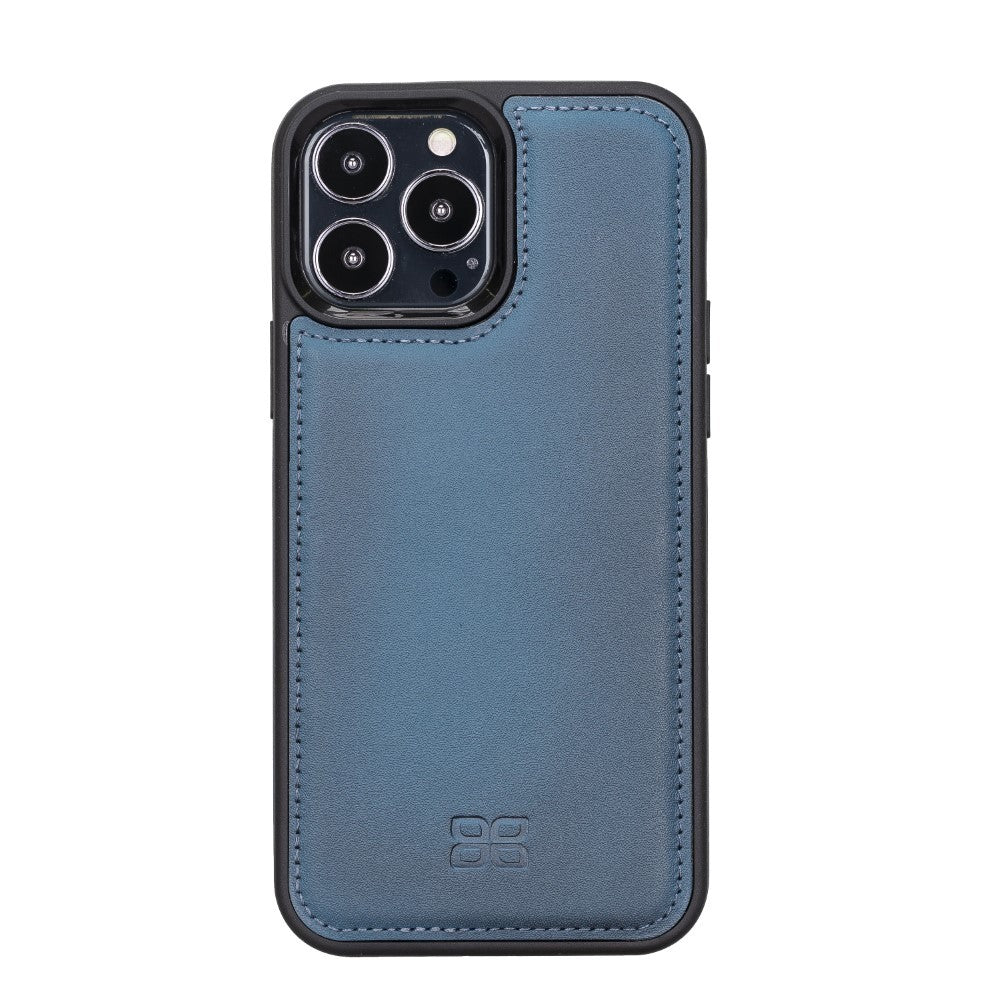 Bouletta Flex Cover Back Leder Case für iPhone 13 Pro Max 6.7 - Blau