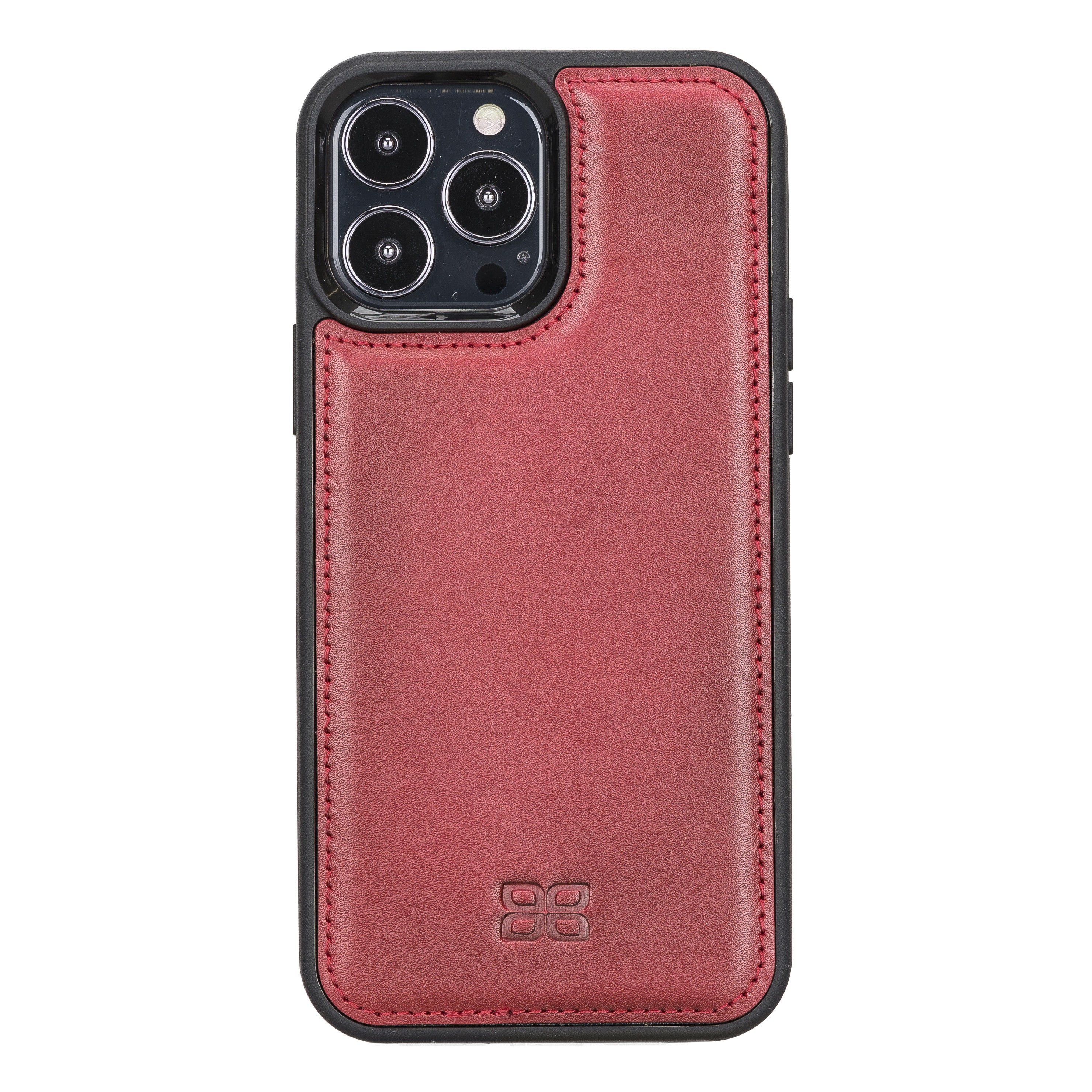 Bouletta Flex Cover Back Leder Case für iPhone 13 Pro Max 6.7 - Rot