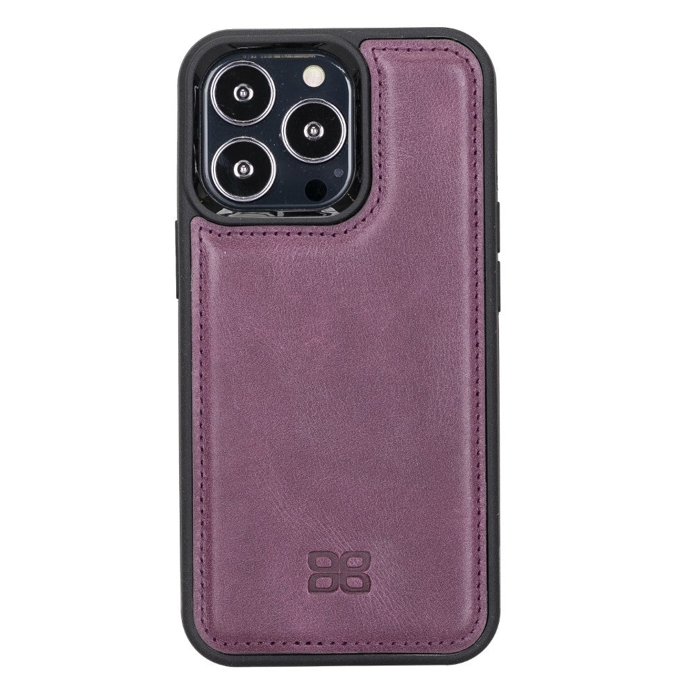 Bouletta Flex Cover Back Leder Case für iPhone 13 Pro - Lila