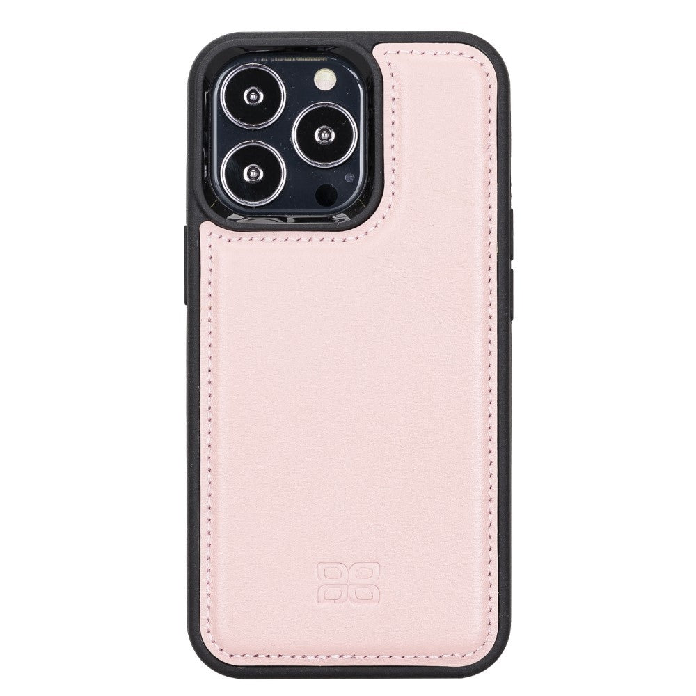 Bouletta Flex Cover Back Leder Case für iPhone 13 Pro - Pink