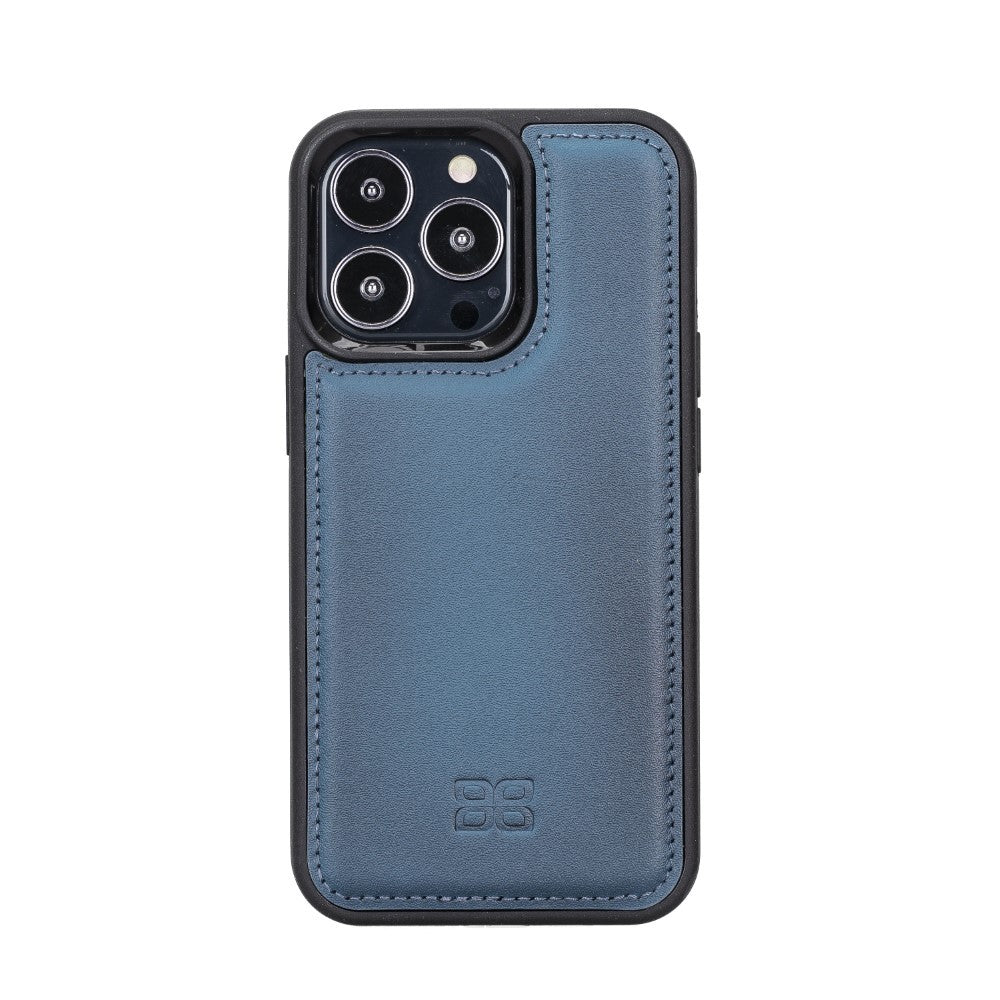 Bouletta Flex Cover Back Leder Case für iPhone 13 Pro - Blau