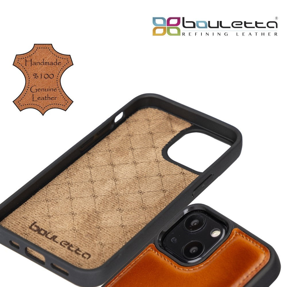 Bouletta Flex Cover Back Leder Case für iPhone 13 - Pink