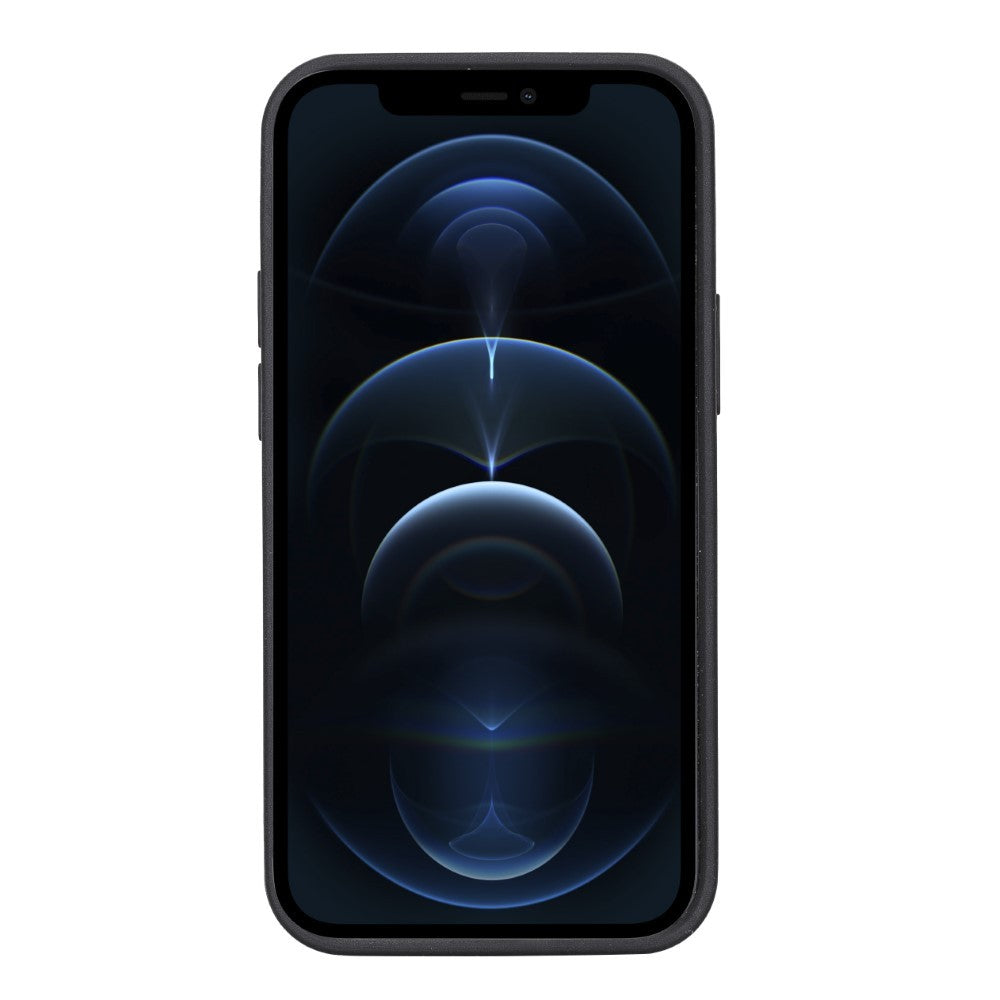 Bouletta Flex Cover Back Leder Case mit Kartenfach für iPhone 13 - Schwarz