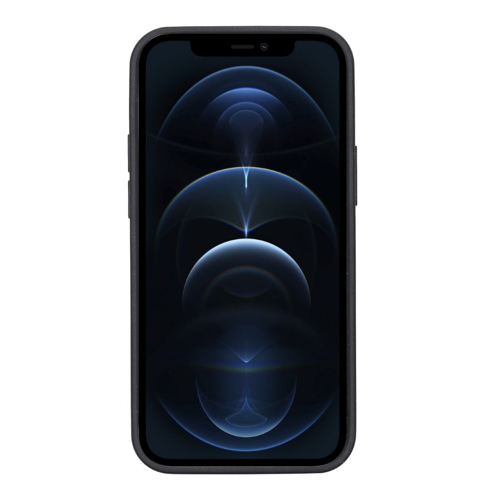 Bouletta Flex Cover Back Leder Case für iPhone 13 Mini - Schwarz