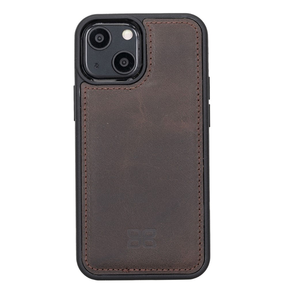 Bouletta Flex Cover Back Leder Case für iPhone 13 Mini - Braun