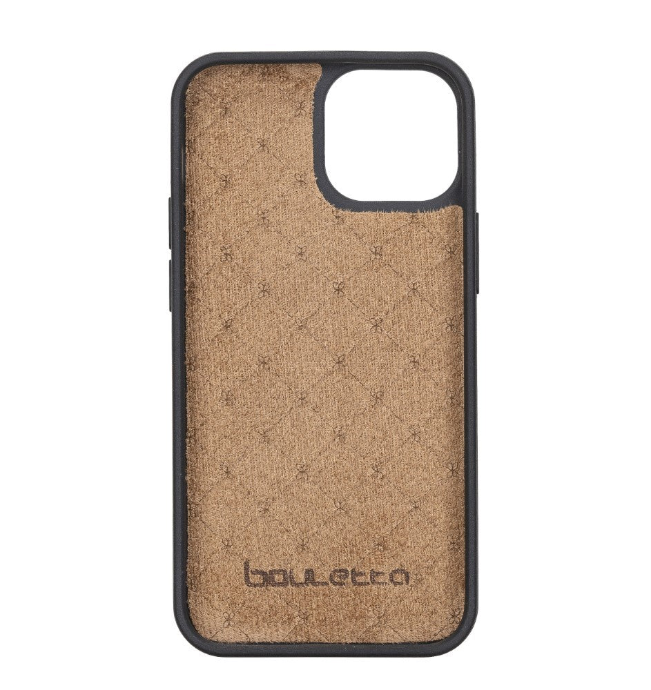 Bouletta Flex Cover Back Leder Case mit Kartenfach für iPhone 13 Mini - Schwarz