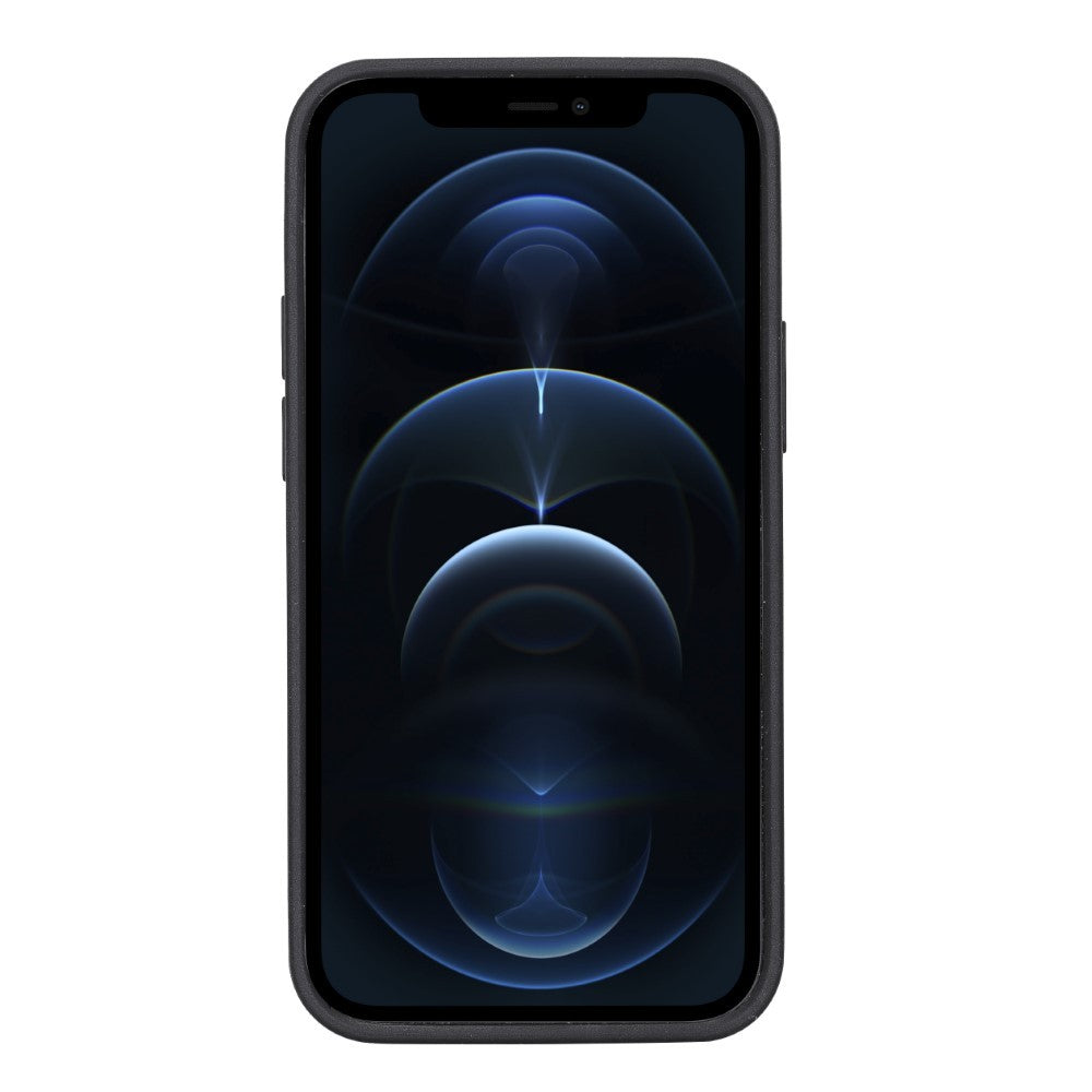 Bouletta Flex Cover Back Leder Case mit Kartenfach für iPhone 13 Mini - Schwarz